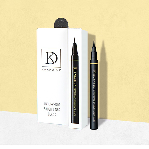 Bút Dạ Kẻ Mắt Karadium Waterproof Brush Liner White Hàn Quốc