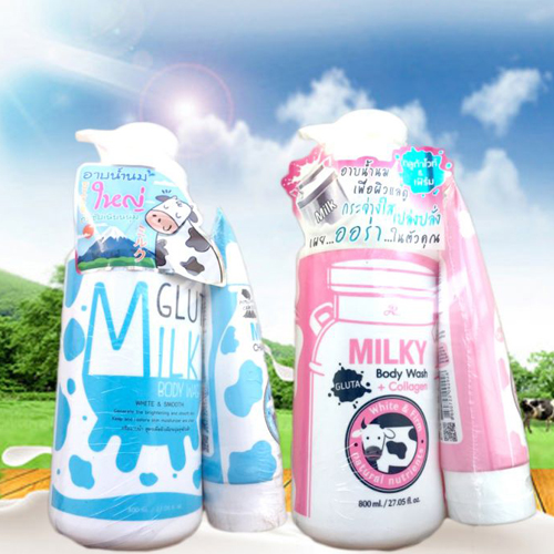 Sữa Tắm Tặng Kèm Sữa Rửa Mặt Milky Gluta