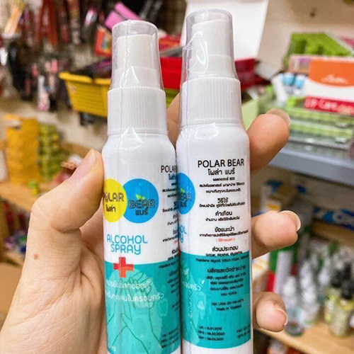 Xịt Rửa Tay Khô Sát Khuẩn Alcohol 50ml Thái Lan
