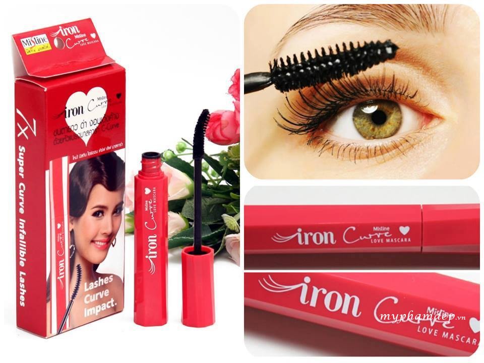 Mascara Siêu Cong Mi Iron Curve Love Mistine Thái Lan