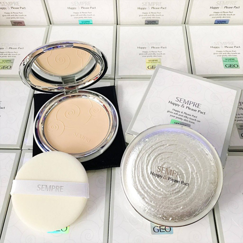 Phấn Phủ Siêu Mịn Geo Lamy SEMPRE Hàn Quốc Dạng Nén