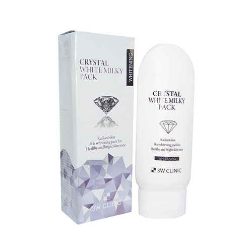 Kem Tắm Trắng Da Crystal Whitening Milky Pack 200g 3w Clinic 