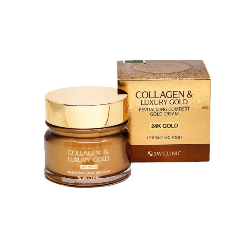 Kem Dưỡng Da 3W Clinic Collagen Luxury 24K Gold Hàn Quốc