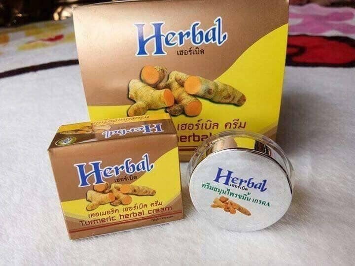 Kem Nghệ Trị Thâm Nám Dưỡng Trắng Da Herbal Thái Lan Dưỡng Da Mặt-1