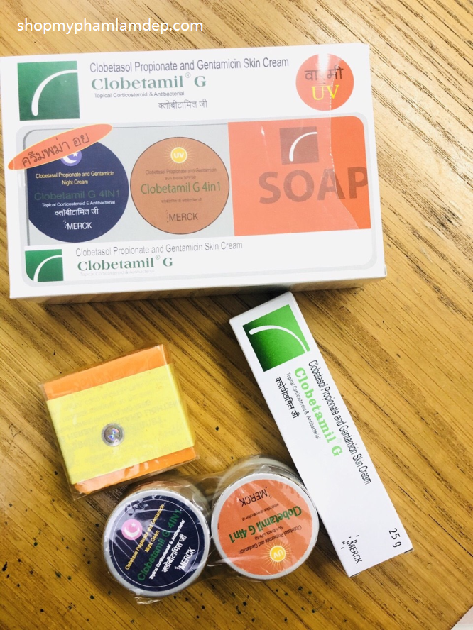 Bộ Trị Nám Tàn Nhang Cao Cấp Clobetamil G Thái Lan Dưỡng Da Mặt-1