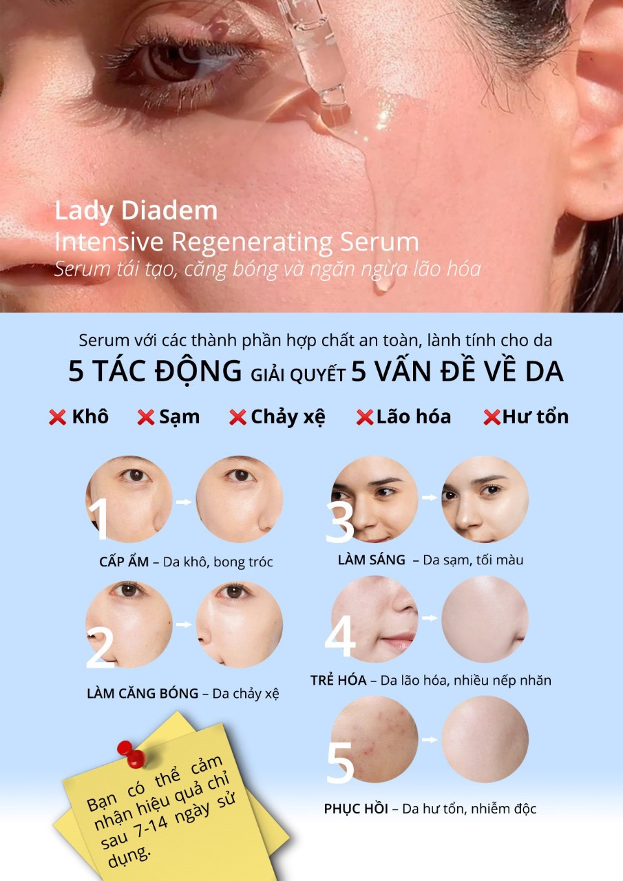 Serum Tái Tạo Da Lady Diadem Intensive Regenerating 30ml Dưỡng Da Mặt-1