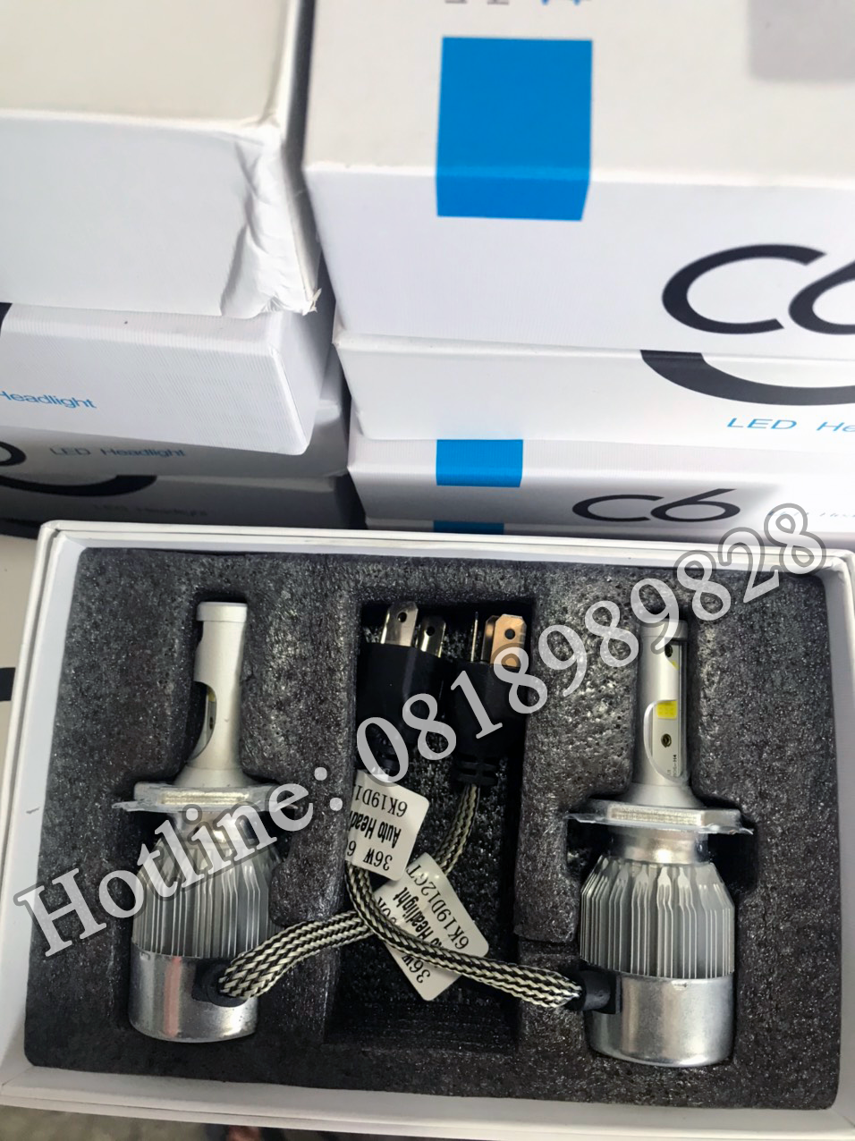 Đèn LED Headlight C6 chân H4 Phụ Kiện Khác-1