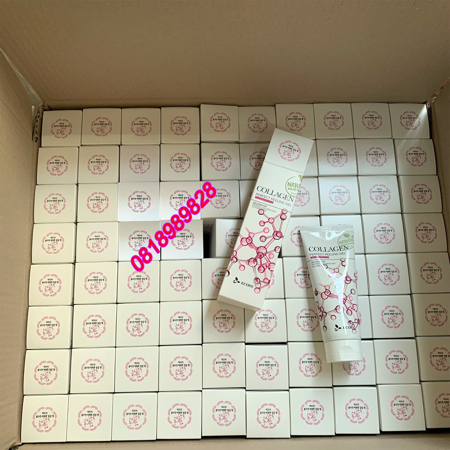 Gel Tẩy Tế Bào Chết Ecosy Collagen Perfect Peeling Gel Dưỡng Da Mặt-1