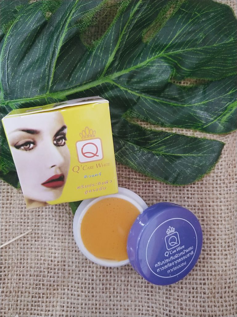 Kem Nghệ Trị Mụn Trắng Da Q’ Care White 5g Thái Lan Dưỡng Da Mặt-1