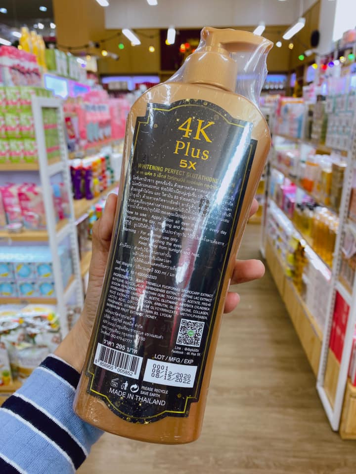 Sữa Dưỡng Thể 4K Plus 5X Whitening Perfect Glutathione Lotion Thái Lan Sữa Dưỡng Thể-1