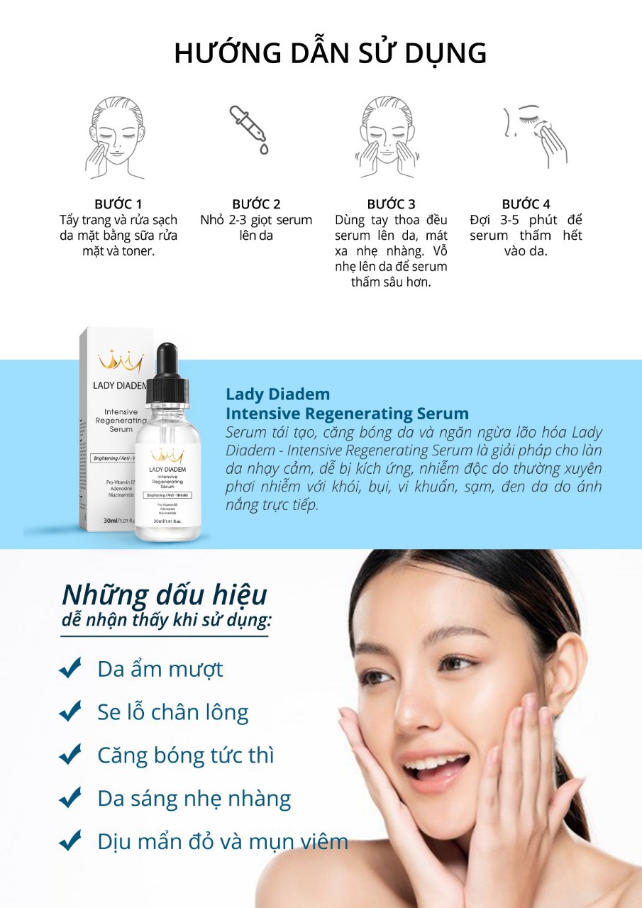 Serum Tái Tạo Da Lady Diadem Intensive Regenerating 30ml Dưỡng Da Mặt-1