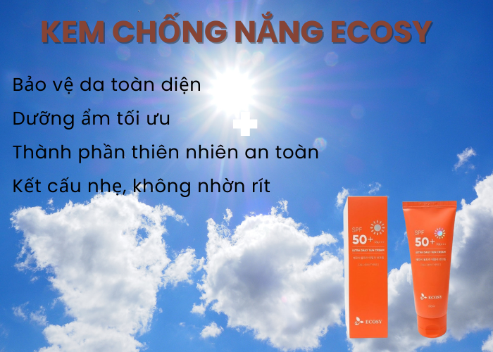 Kem chống nắng dưỡng ẩm Ecosy Ultra Daily Sun Cream Kem Chống Nắng-1