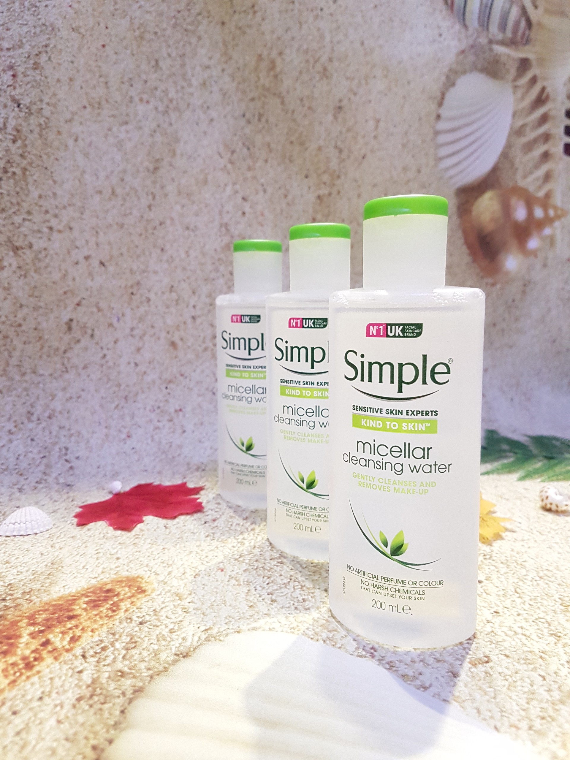 Nước Tẩy Trang Simple Kind To Skin Micellar Cleansing Water 200ml Trang Điểm Khuôn Mặt-1