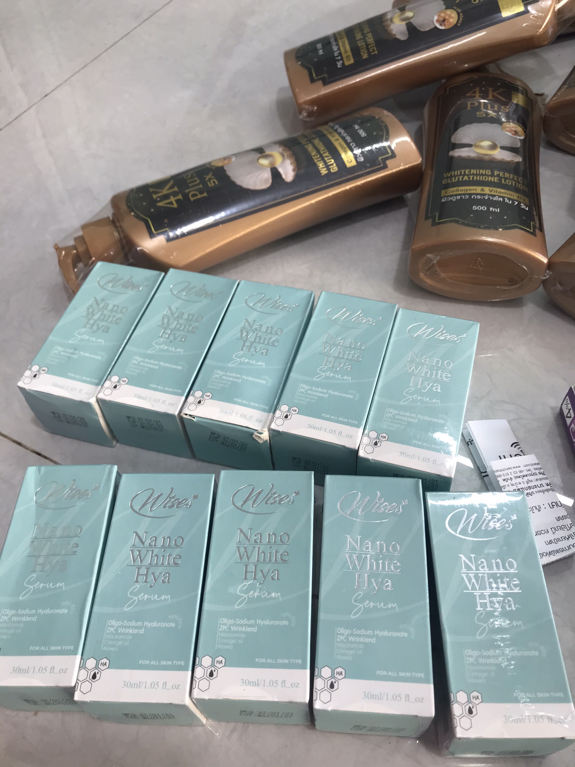 Serum Huyết Thanh Dưỡng Trắng Wise Nano White Hya Thái Lan Dưỡng Da Mặt-1
