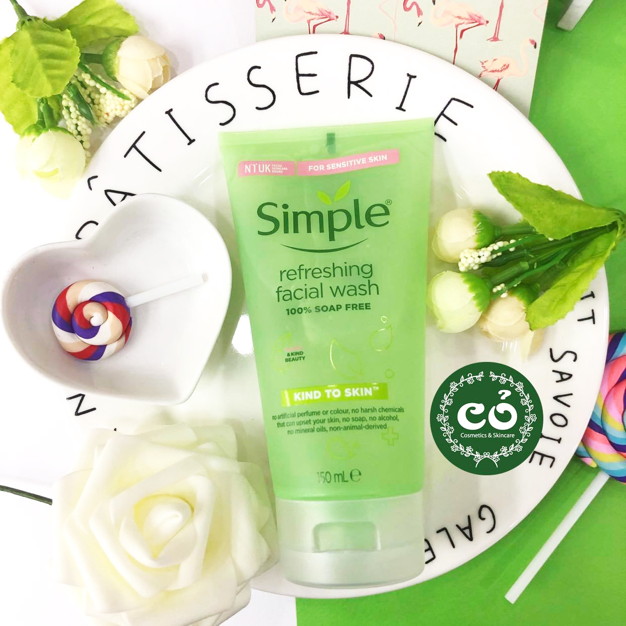 Sữa Rửa Mặt Dạng Gel Simple Refresh Facial Wash Ba Lan Dưỡng Da Mặt-1