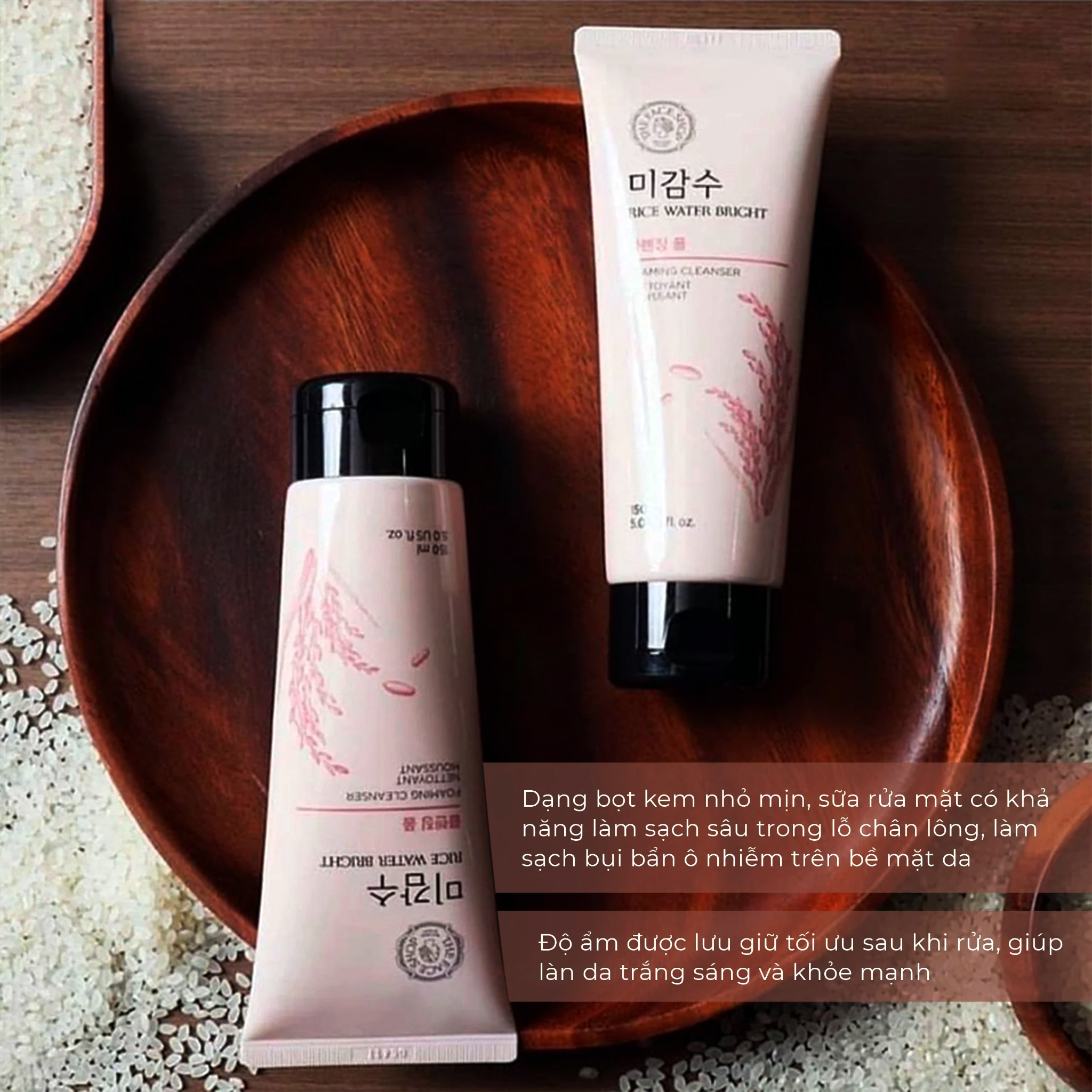 Sữa Rửa Mặt Gạo Hồng Rice Water Bright Cleansing Foam The Face Shop Sữa Rửa Mặt-1