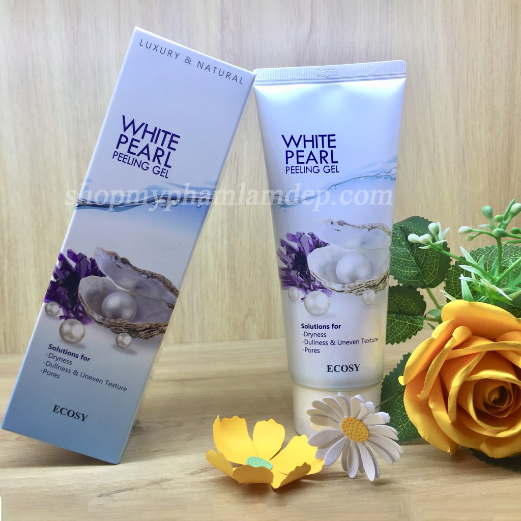 Tẩy Tế Bào Chết White Pearl Peeling Gel Ecosy 150ml Hàn Quốc Tẩy Bào Chết-1
