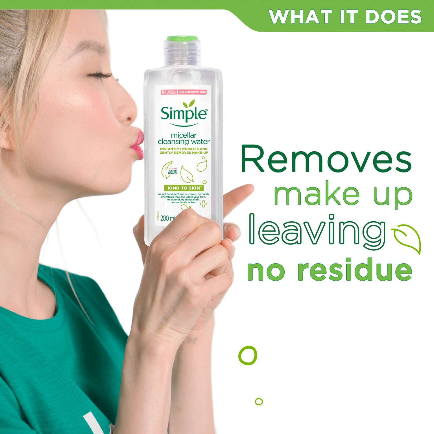 Nước Tẩy Trang Simple Kind To Skin Micellar Cleansing Water 200ml Trang Điểm Khuôn Mặt-1