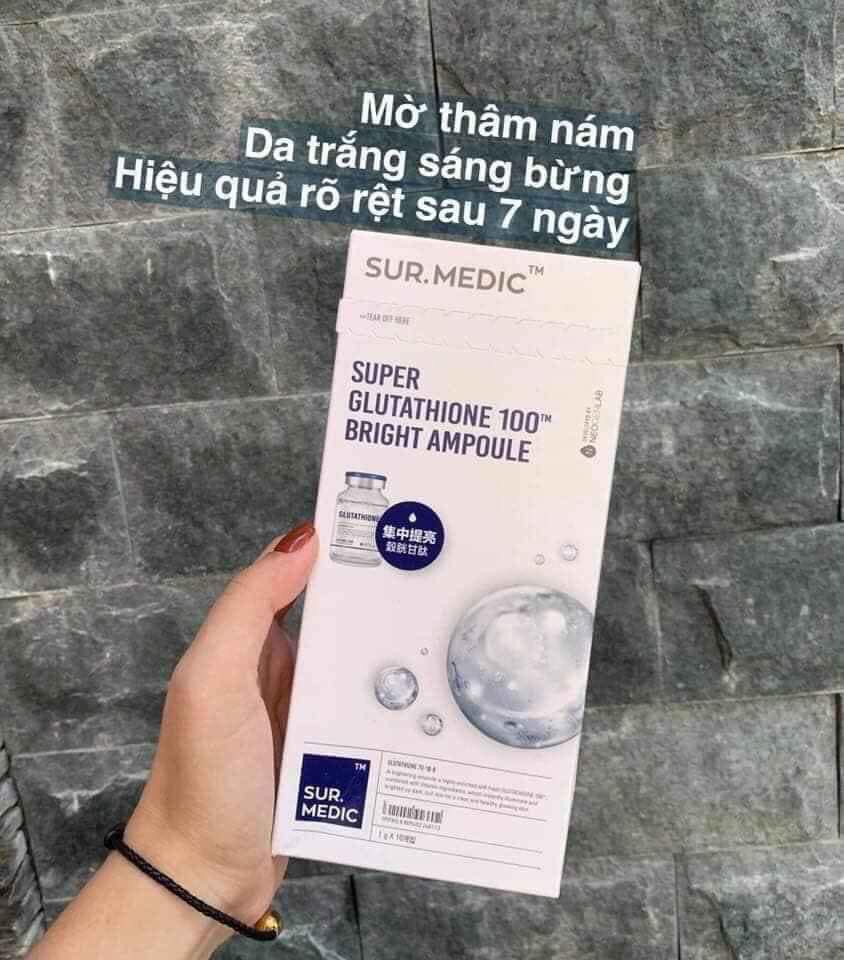 Tinh Chất Làm Trắng Neogen Sur.Medic + Super Glutathione 100 Bright Ampoule 1g Dưỡng Da Mặt-1
