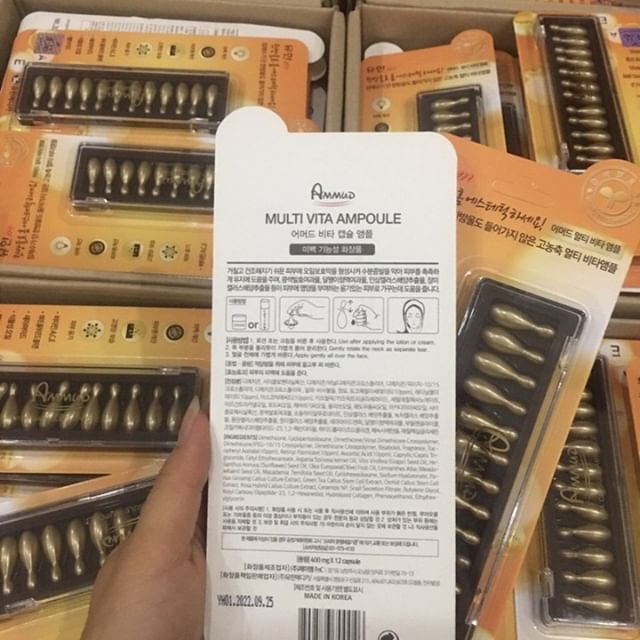 Viên Collagen Tươi Đẹp Da Ammud Multi Vita Ampoule Collagen Hàn Quốc Dưỡng Da Mặt-1