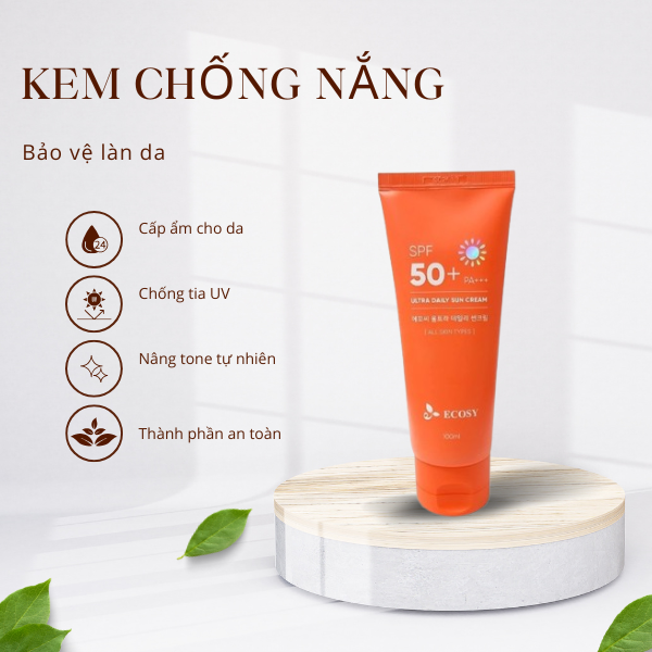Kem chống nắng dưỡng ẩm Ecosy Ultra Daily Sun Cream-1