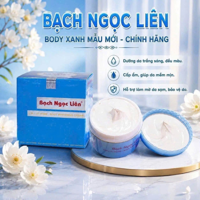 Kem Dưỡng Trắng Da Body Bạch Ngọc Liên Xanh 2 In 1-2