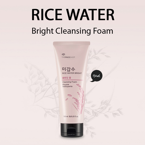 Sữa Rửa Mặt Gạo Rice Water Bright Cleansing Foam The Face Shop Hàn Quốc