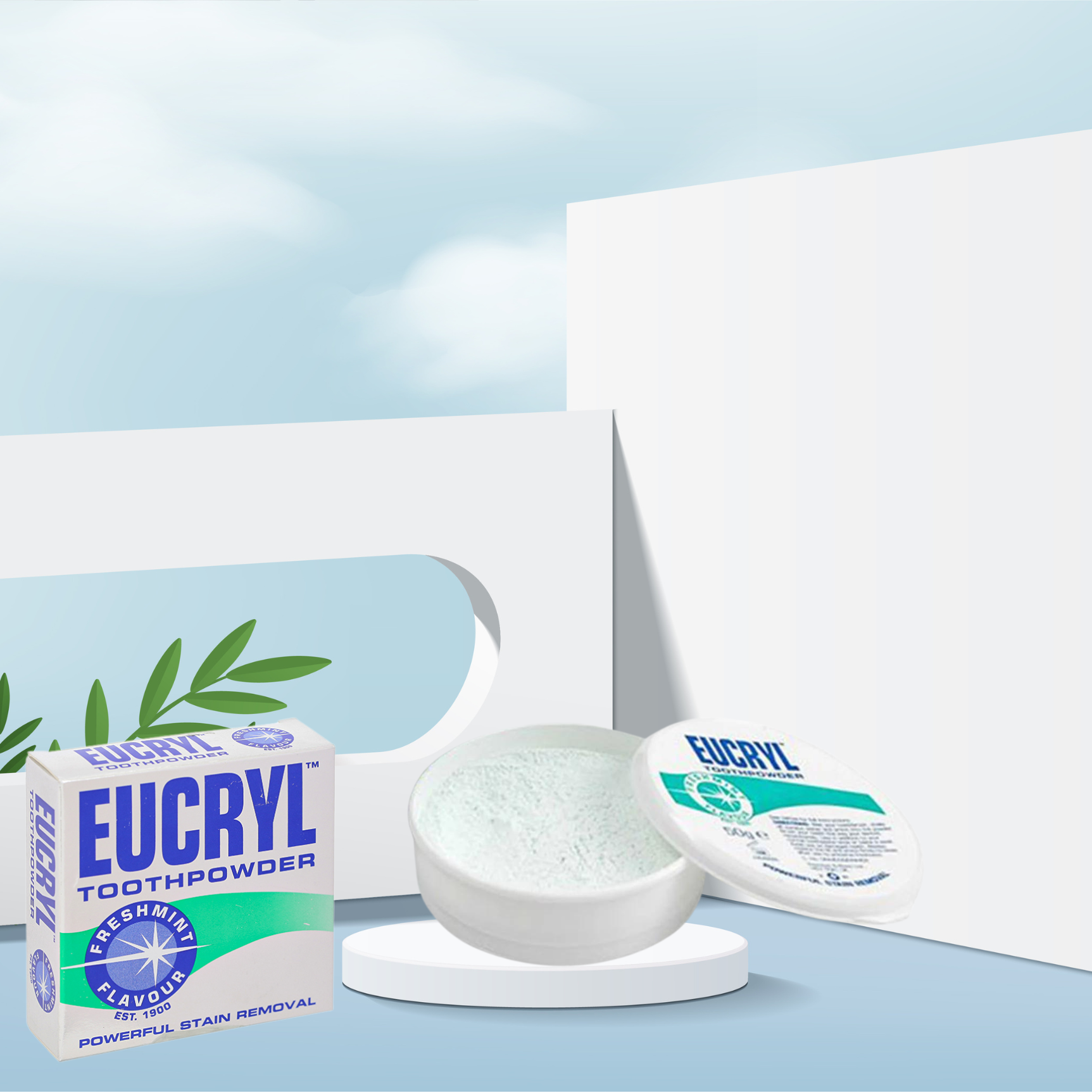 Bột làm trắng răng Eucryl Toothpowder Anh