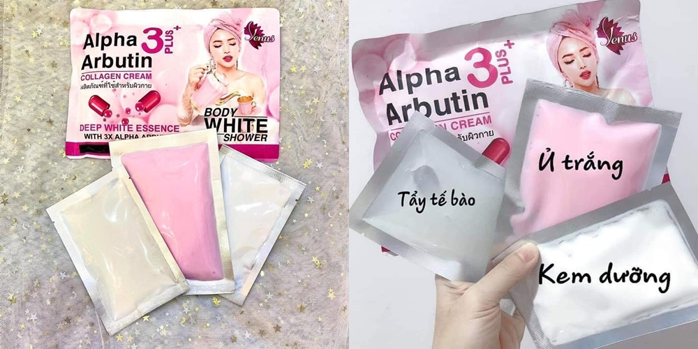 Set Tắm Ủ Trắng Body White Shower Alpha Arbutin Thái Lan Tắm trắng-1