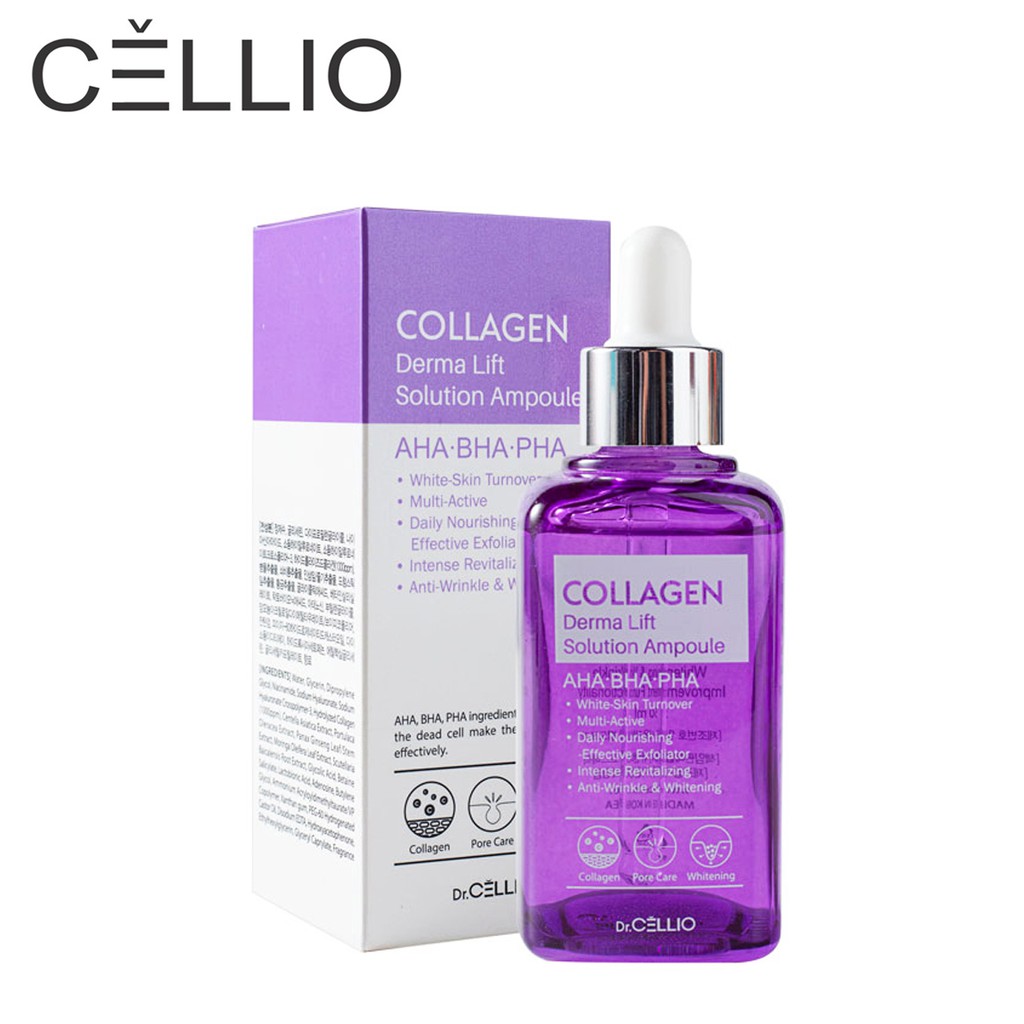 Serum Tinh Chất Collagen Derma Lift Solution Ampoule Dr Cellio 50ml Hàn Quốc Dưỡng Da Mặt-1