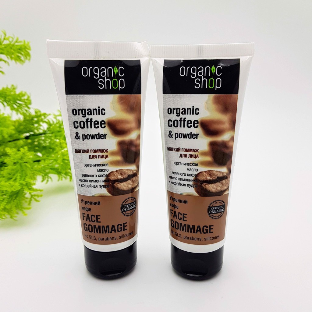 Tẩy Da Chết Mặt Organic Shop Organic Coffee & Powder Tẩy Bào Chết-1