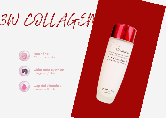 Nước hoa hồng collagen 3W Clinic Dưỡng Da Mặt-1