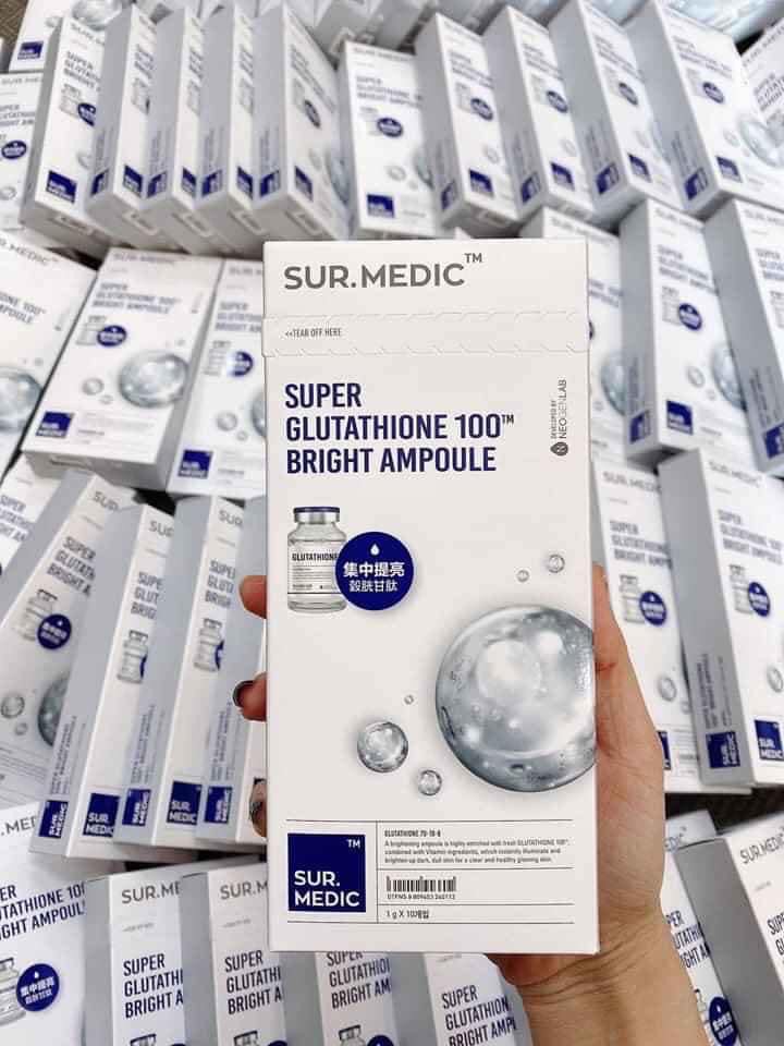 Tinh Chất Làm Trắng Neogen Sur.Medic + Super Glutathione 100 Bright Ampoule 1g Dưỡng Da Mặt-1
