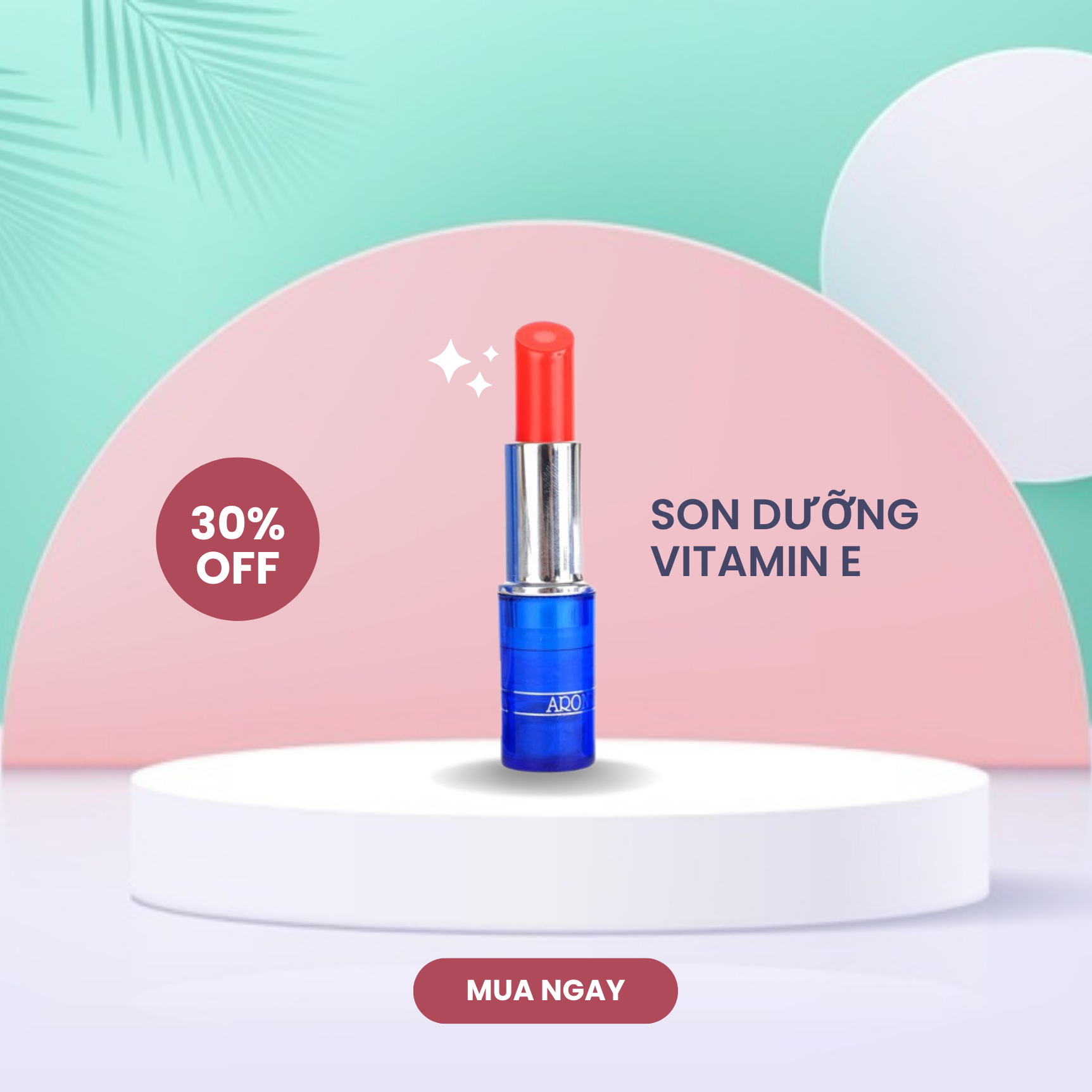 Son dưỡng môi Aron Vitamin E Cherry Thái Lan