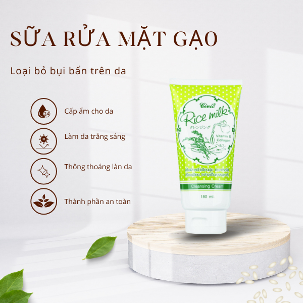 Sữa rửa mặt Rice Milk Thái Lan