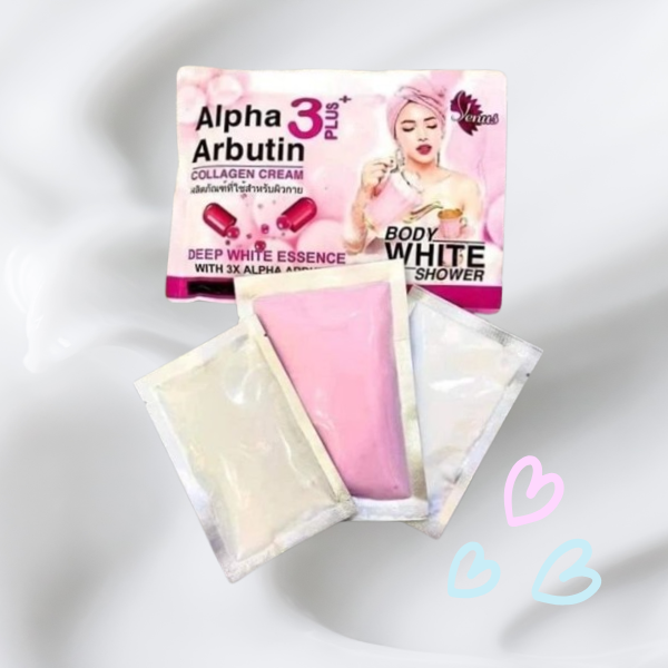 Set tắm ủ trắng Body White Shower Alpha Arbutin-1