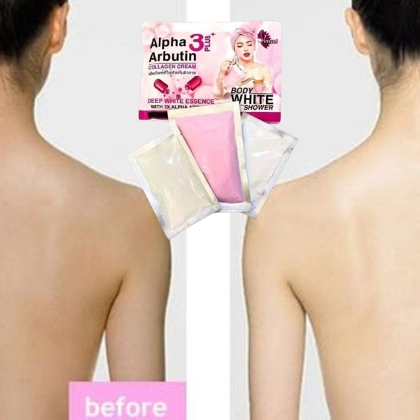 Set tắm ủ trắng Body White Shower Alpha Arbutin-2